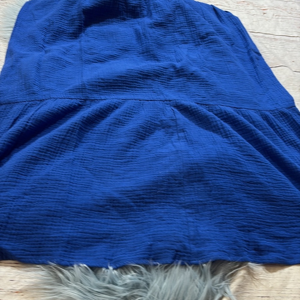 NWOT BB Dakota Steve Madden Blue Gauze Tiered Maxi Dress sz XS - Picture 5 of 9